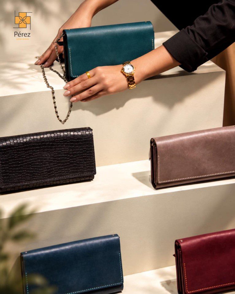 Pérez Signature Chromatic Leather Clutches and Wallets
