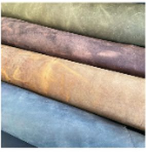 Botanically Dyed Full-Grain Leather Rolls
