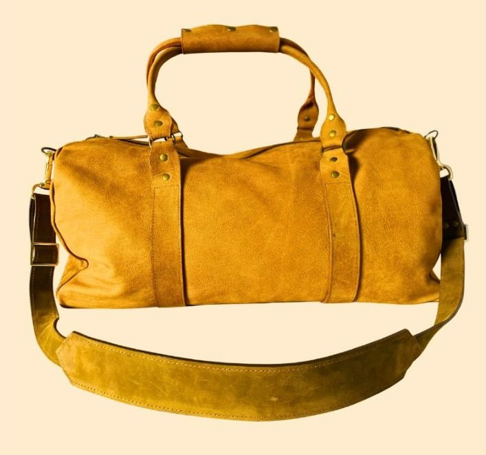 Restored Heirloom Leather Weekender Duffle
